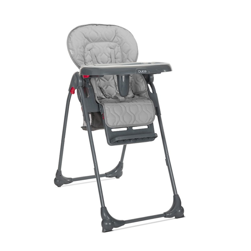 HIGH CHAIR DULCE GREY LEATHER