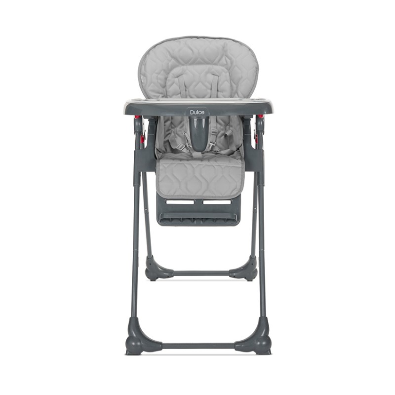 HIGH CHAIR DULCE GREY LEATHER