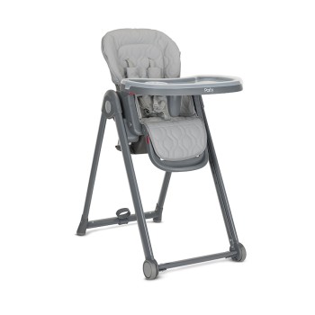HIGH CHAIR PARTY GREY LEATHER