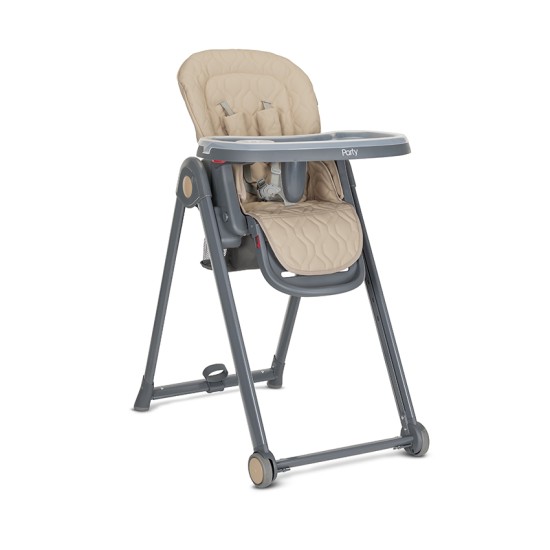 HIGH CHAIR PARTY BEIGE LEATHER HIGH CHAIR PARTY BEIGE LEATHER
