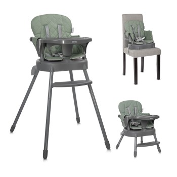 BABY HIGH CHAIR 3in1 SIESTA GREEN LEATHER
