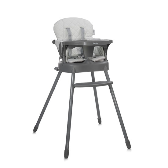 BABY HIGH CHAIR 3in1 SIESTA GREY LEATHER BABY HIGH CHAIR 3in1 SIESTA GREY LEATHER