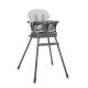 BABY HIGH CHAIR 3in1 SIESTA GREY LEATHER BABY HIGH CHAIR 3in1 SIESTA GREY LEATHER