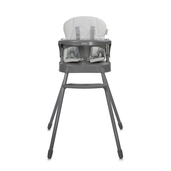 BABY HIGH CHAIR 3in1 SIESTA GREY LEATHER BABY HIGH CHAIR 3in1 SIESTA GREY LEATHER