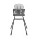 BABY HIGH CHAIR 3in1 SIESTA GREY LEATHER BABY HIGH CHAIR 3in1 SIESTA GREY LEATHER