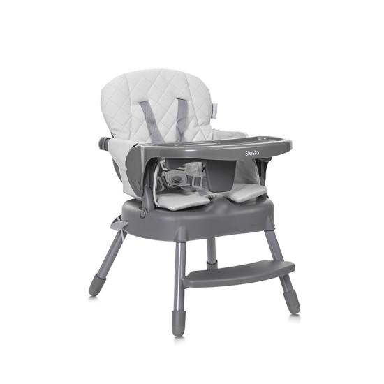 BABY HIGH CHAIR 3in1 SIESTA GREY LEATHER BABY HIGH CHAIR 3in1 SIESTA GREY LEATHER