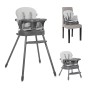 BABY HIGH CHAIR 3in1 SIESTA GREY LEATHER