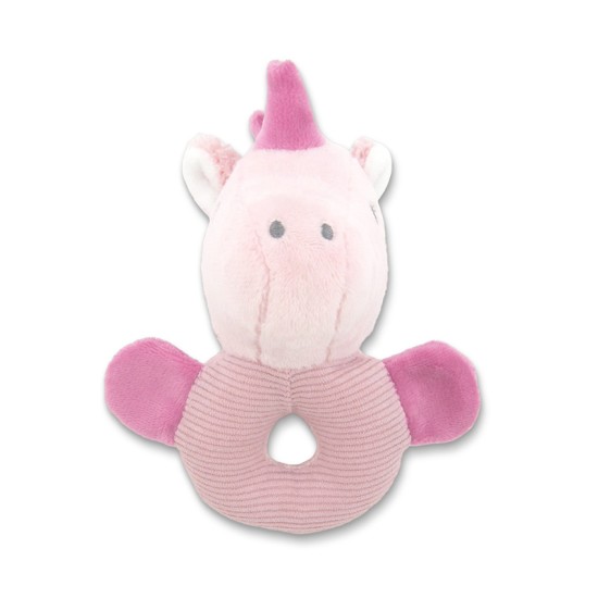 RATTLE UNICORN PINK NATURAL RATTLE UNICORN PINK NATURAL