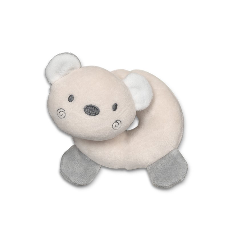 RATTLE DONUT NATURAL BEAR BEIGE
