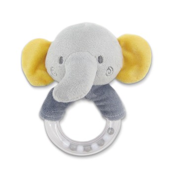 RATTLE RING ELEPHANT GREY NATURAL