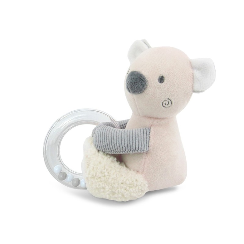 TOY WITH RING BEAR BEIGE NATURAL