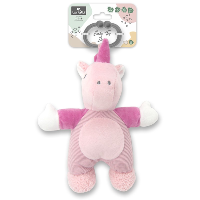 BABY TOY UNICORN PINK NATURAL