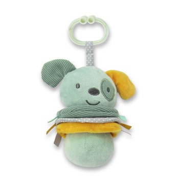 VIBRATING TOY DOG GREEN NATURAL