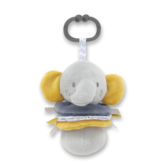 VIBRATING TOY ELEPHANT GREY NATURAL