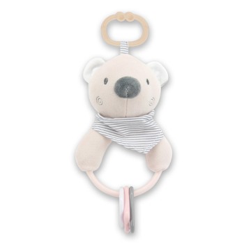 RATTLE FIGURES  BEAR BEIGE NATURAL