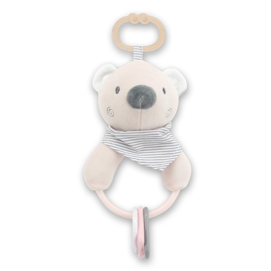 RATTLE FIGURES BEAR BEIGE NATURAL RATTLE FIGURES BEAR BEIGE NATURAL