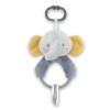 RATTLE FIGURES ELEPHANT GREY NATURAL