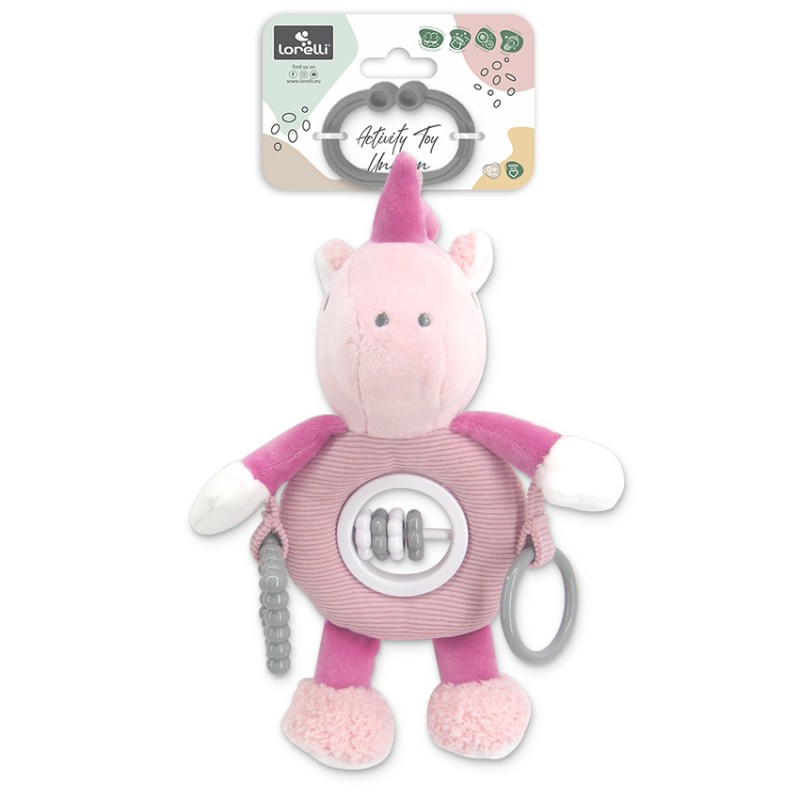 ACTIVITY TOY UNICORN PINK NATURAL