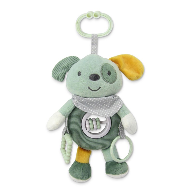 ACTIVITY TOY DOG GREEN NATURAL