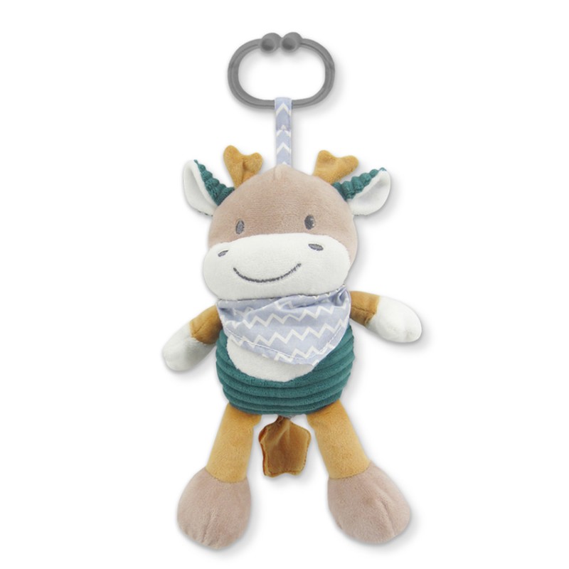 MUSIC TOY DEER BLUE NATURAL