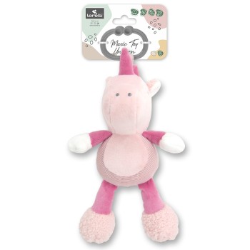 MUSIC TOY UNICORN PINK NATURAL