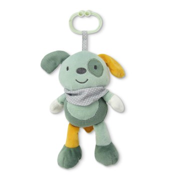 MUSIC TOY DOG GREEN NATURAL