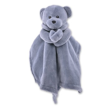 BABY COMFORTER BEAR GREY NATURAL