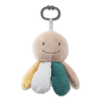 BABY TOY OCTOPUS NATURAL BLUE AND BEIGE