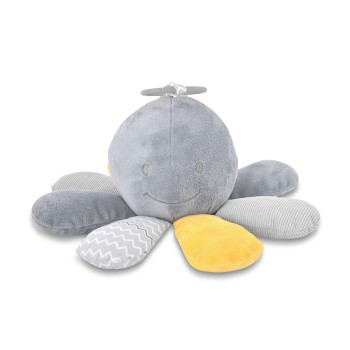 BABY TOY OCTOPUS NATURAL GREY
