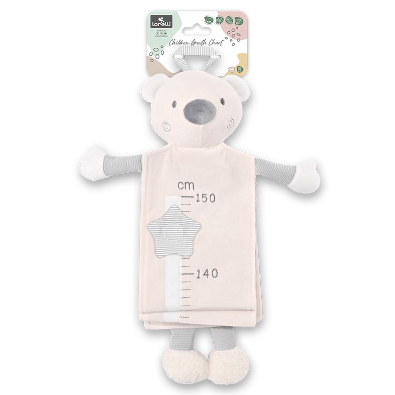 CHILDREN GROWTH CHART FOR WALL NATURAL BEAR BEIGE