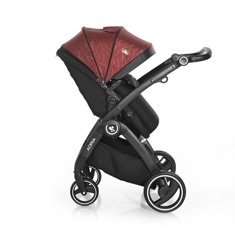BABY STROLLER ADRIA BLACK&RED