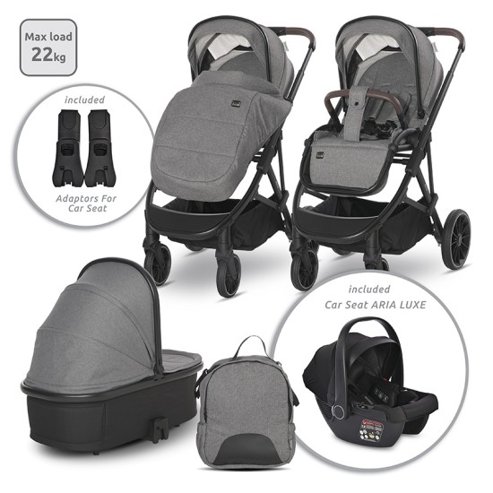 BABY STROLLER ARIA 3 in 1 GREY