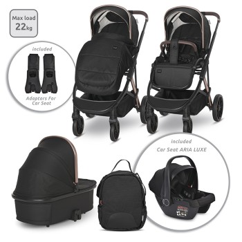 BABY STROLLER ARIA 3 in 1 BLACK