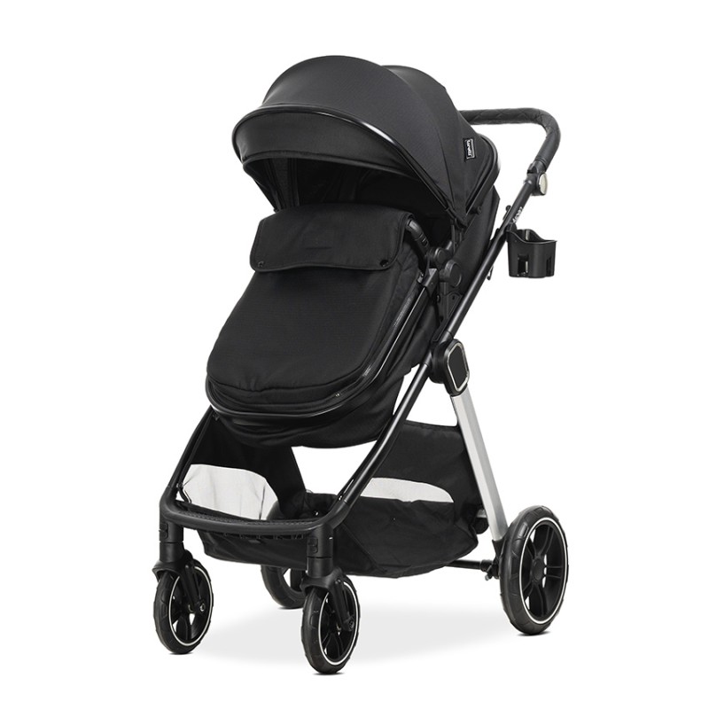 BABY STROLLER ASPEN BLACK 3in1 with transformable