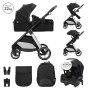 BABY STROLLER ASPEN BLACK 3in1 with transformable