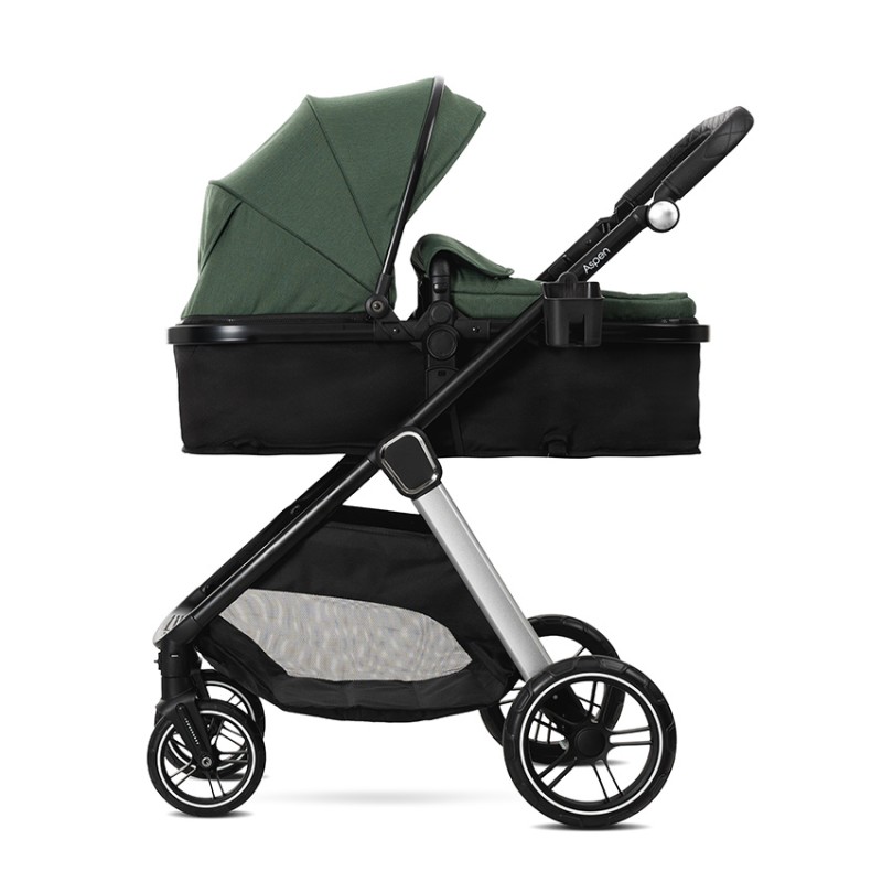 BABY STROLLER ASPEN GREEN 3in1 with transformable