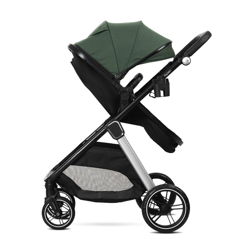 BABY STROLLER ASPEN GREEN 3in1 with transformable