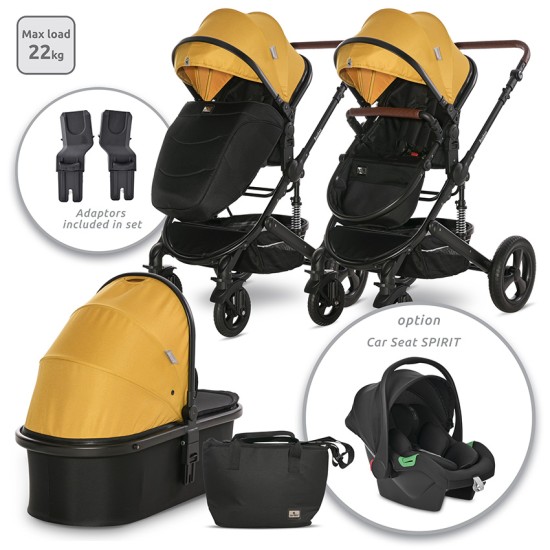 BABY STROLLER BOSTON LEMON CURRY+ADAPTERS