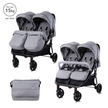 BABY STROLLER DUO+BAG COOL GREY up to 15kg