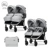 TWIN BABY STROLLER DUO GREY+BAG up to 22kg
