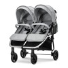 TWIN BABY STROLLER DUO GREY+BAG up to 22kg