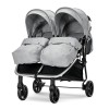TWIN BABY STROLLER DUO GREY+BAG up to 22kg