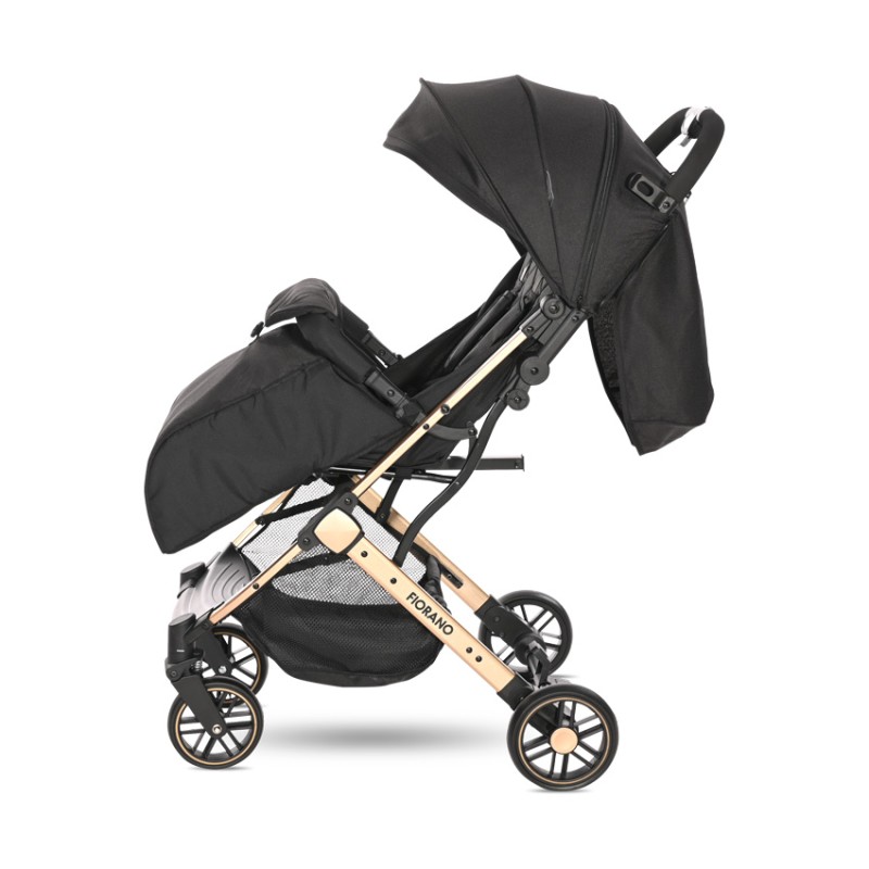 BABY STROLLER FIORANO BLACK +FOOTCOVER