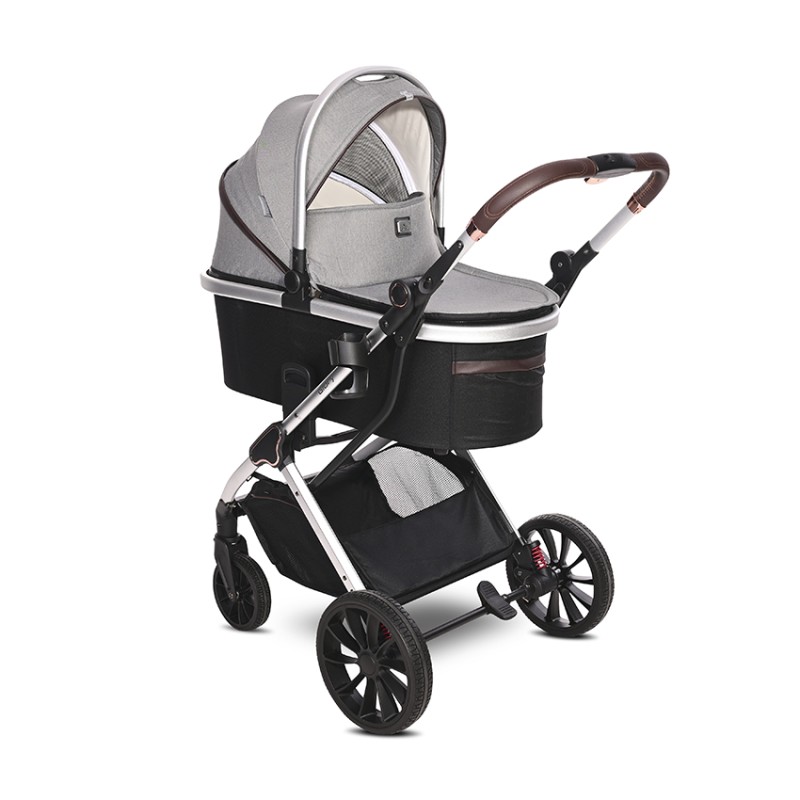 BABY STROLLER GLORY OPALINE GREY+ADAPTERS