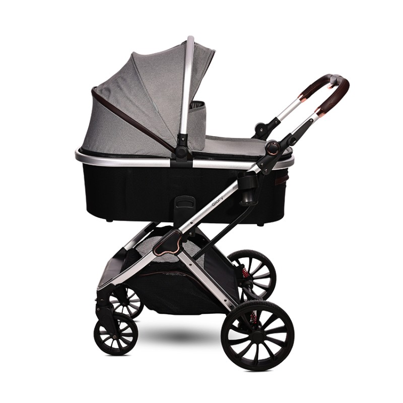 BABY STROLLER GLORY OPALINE GREY+ADAPTERS