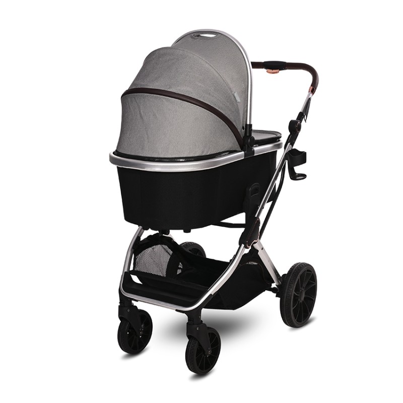 BABY STROLLER GLORY OPALINE GREY+ADAPTERS