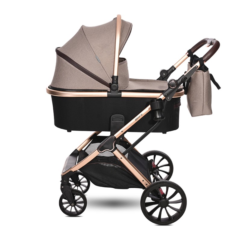 BABY STROLLER GLORY PEARL BEIGE+ADAPTERS