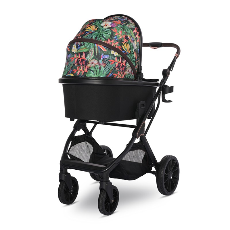 BABY STROLLER GLORY TROPICAL FLOWERS +ADAPTERS