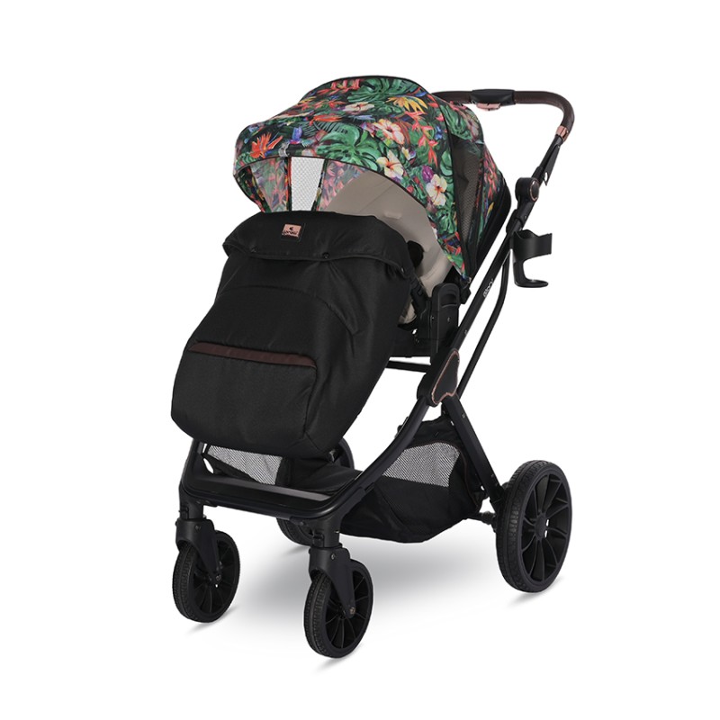 BABY STROLLER GLORY TROPICAL FLOWERS +ADAPTERS