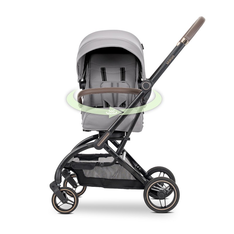 BABY STROLLER MAKAYA GREY UP TO 22KGS WITH ROTATIO